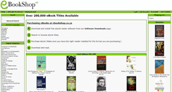 Desktop Screenshot of ebookshop.co.za