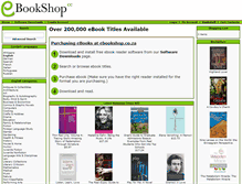 Tablet Screenshot of ebookshop.co.za